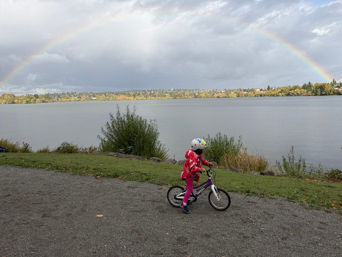 Rainbows under grey skies, kinda fitting for 2025.
